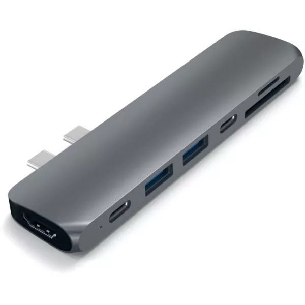 Satechi Aluminium USB-C Pro Hub Adapter Space Gray