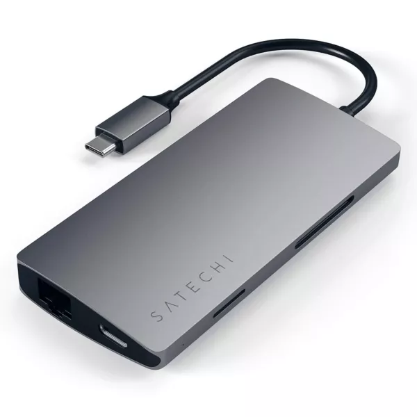 Satechi Slim Aluminium USB-C Multi Port Adapter V2 Space