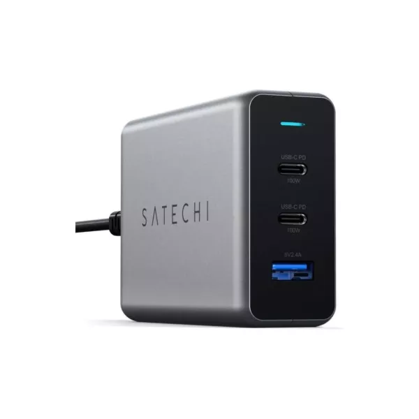 شاحن جداري بقوة 100 واط من ساتشي بمنفذ USB-C PD