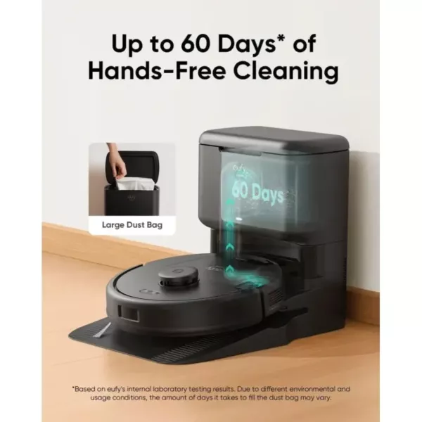 Eufy Clean L60 Hybrid Ses Vacuum With Empty Station - Black