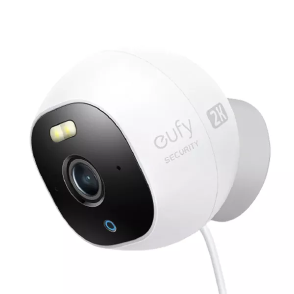كاميرا أمان Eufy Pro بدقة 2K تعمل عن طريق الواي فاي ببطاقة ذاكرة 32GB - أبيض