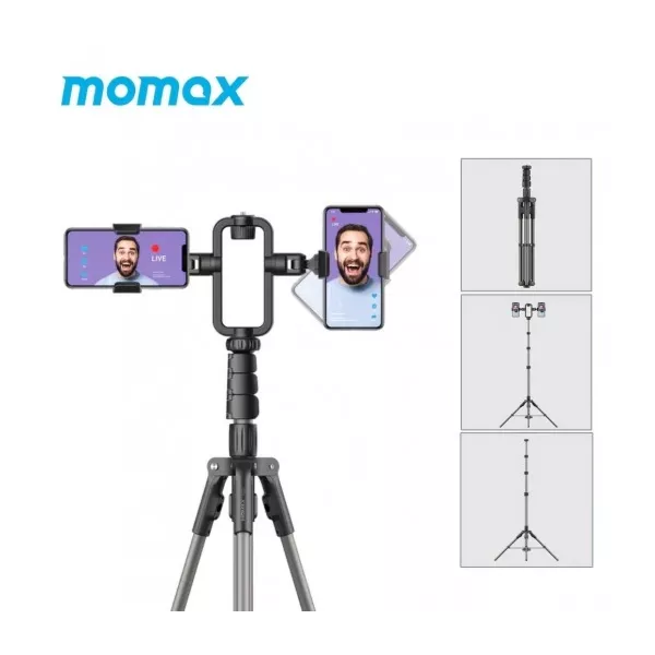 Momax Vlog Livestream Gear Stand - Black