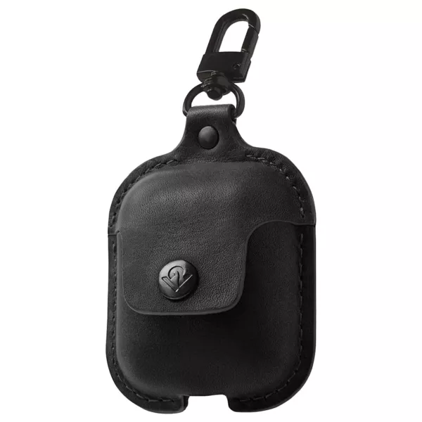 Twelve South AirSnap Black Leather AirPods Case