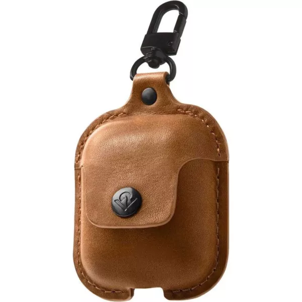 Twelve South AirSnap Cognac Leather AirPods Case