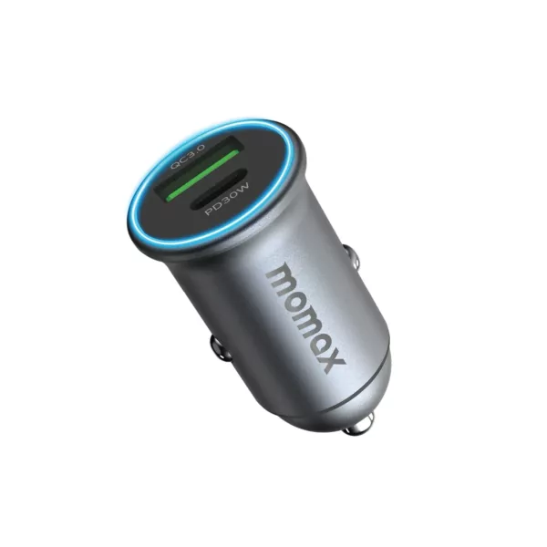 Momax Move 30W Dual Port Charger - Gray