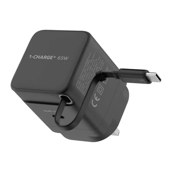 Momax 1-Charge+ 65W GaN Charger with USB-C Cable