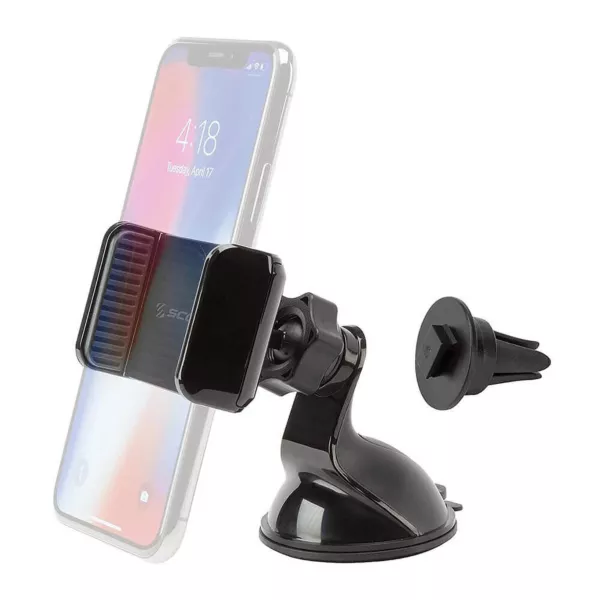 Scosche 3in1 Suction Cup/Window/ 360 Dash Car Mount - Black