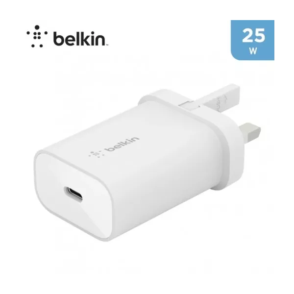 Belkin 25W USB-C Wall Charger - White