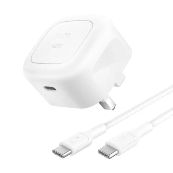 Belkin BoostCharge Compact 45W Wall Charger + C-C Cable (1m)