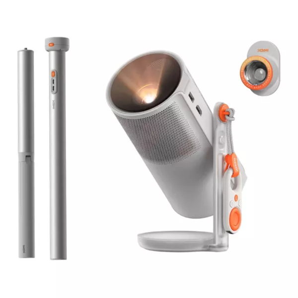 XGIMI MoGo 4 DLP Smart Projector + Stand - Gray