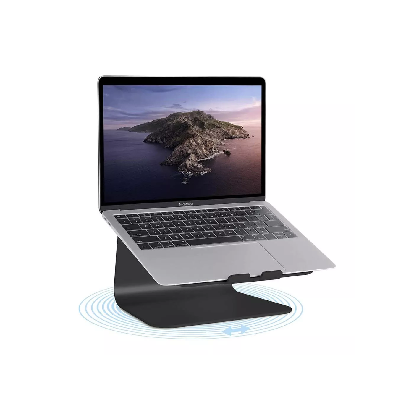 Raind Design mStand 360 Laptop Stand w/Swivel Base - Black