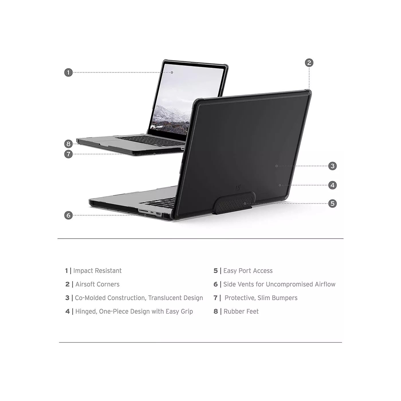 UAG Lucent MacBook Pro 14-inch (M1 Pro/M1 Max) Case - Black