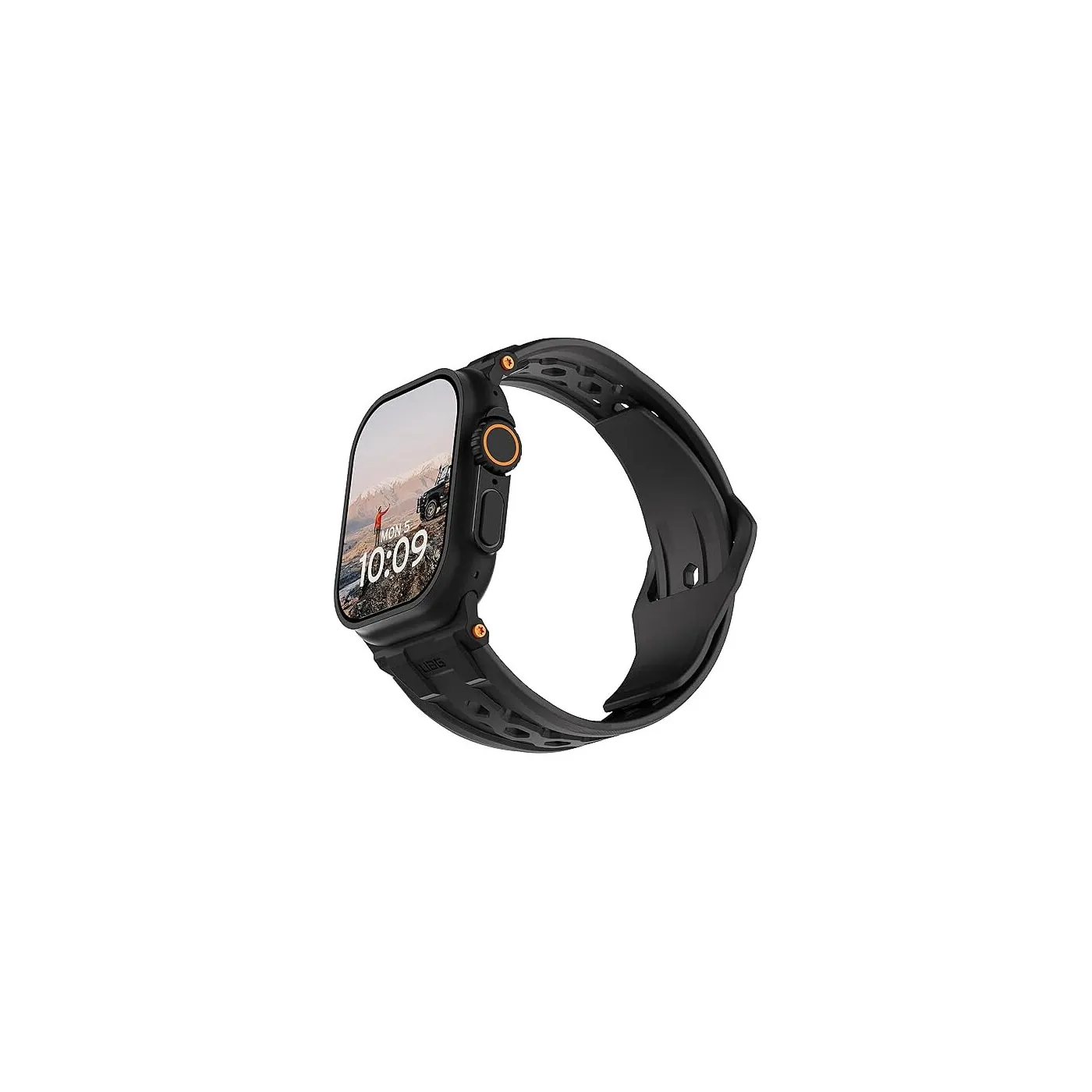 UAG Monarch سوار لساعة AW 42-49mm - زيتي/تيتانيوم