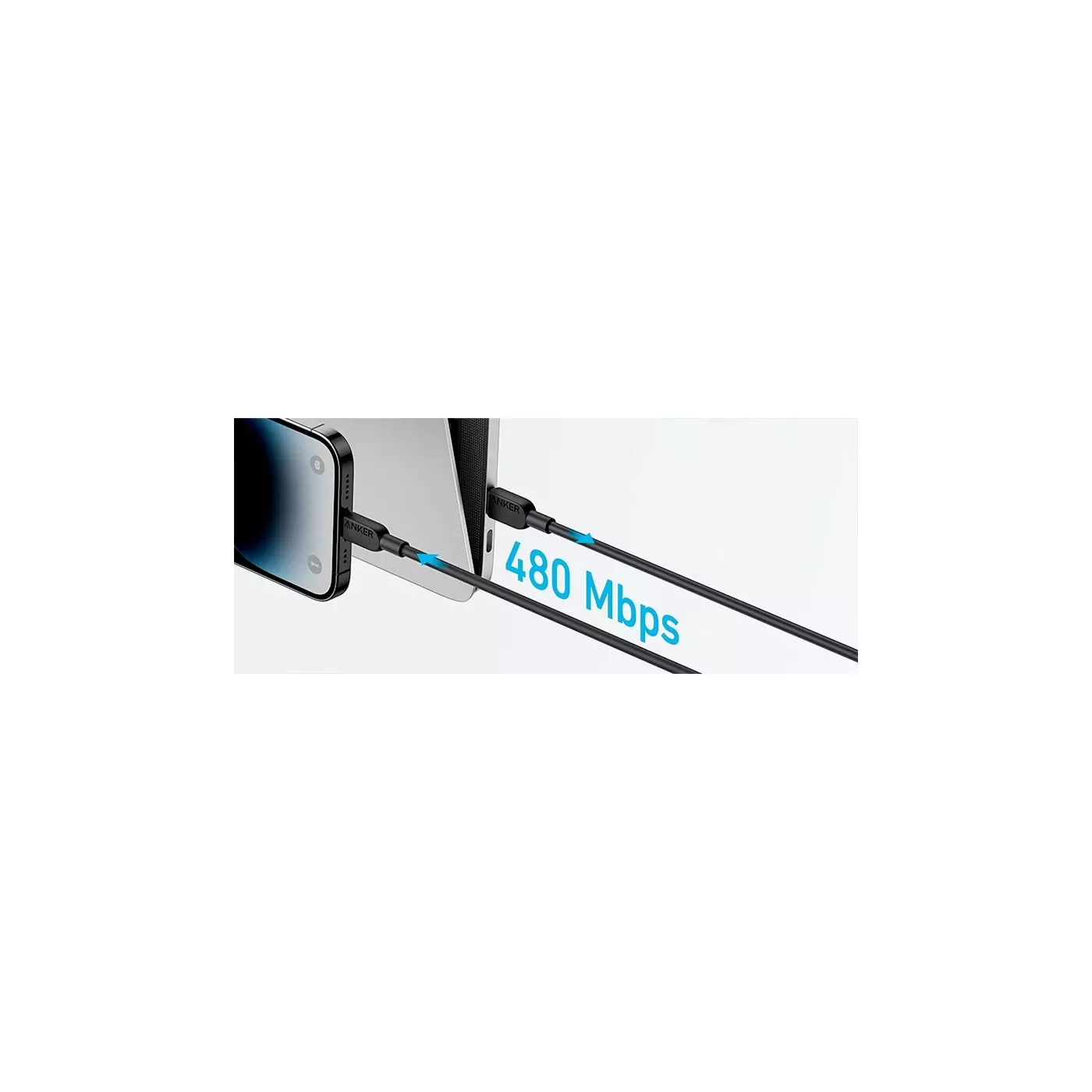 Anker 322 USB-C to USB-C Cable (0.9m) - Black