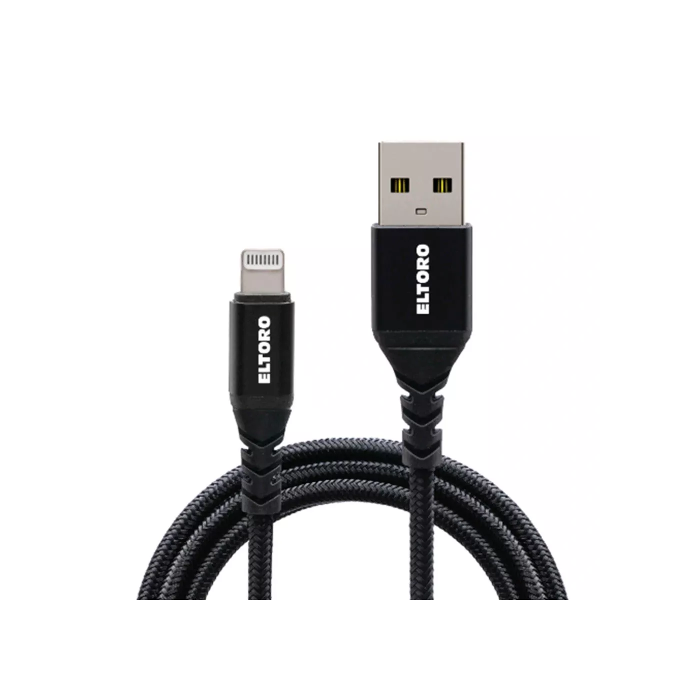 ElToro Nylon Kevlar USB-A to Lightning (1m) Cable - Black