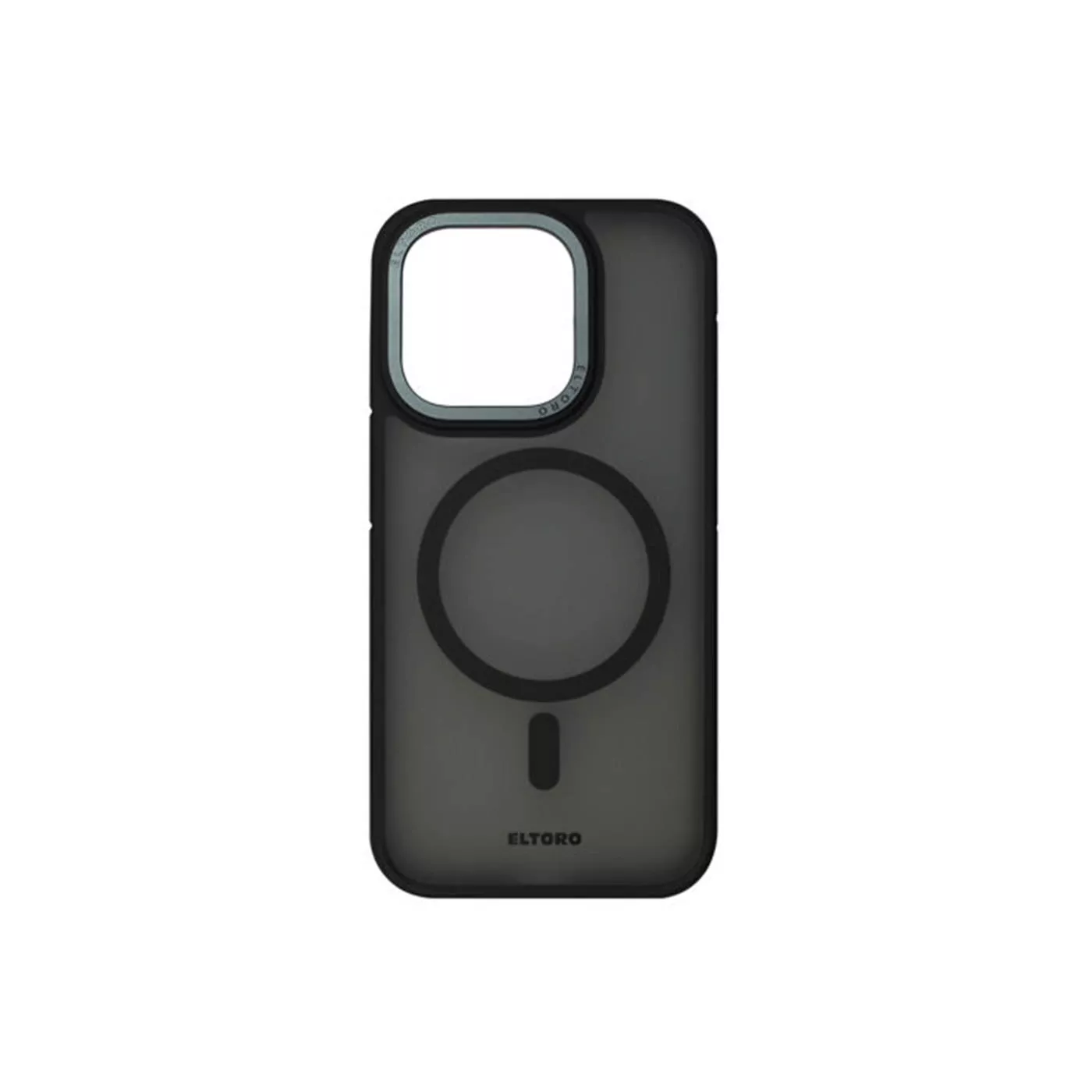 ElToro Rubberized iPhone 15 Pro Max MagSafe Case-Smoke Black