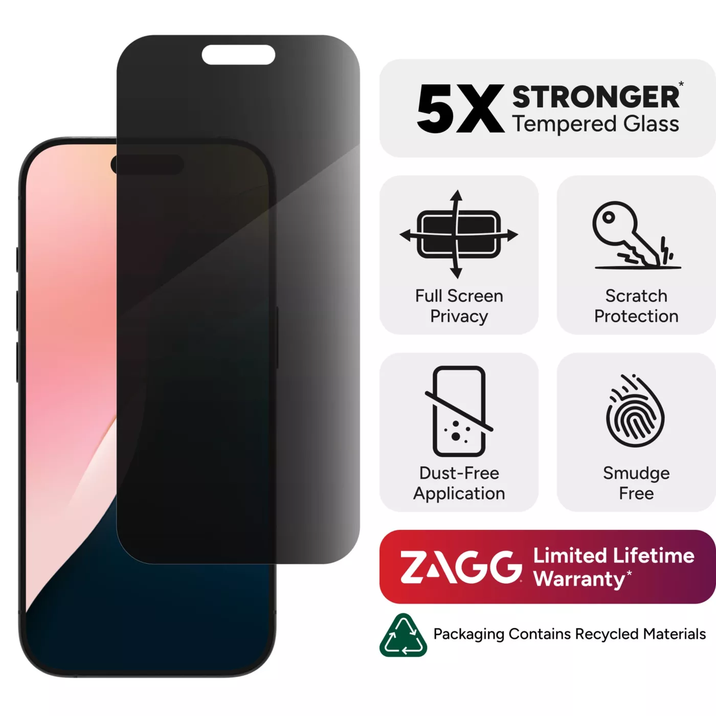 ElToro DS CF iPhone 16 Pro Screen Protector - Privacy