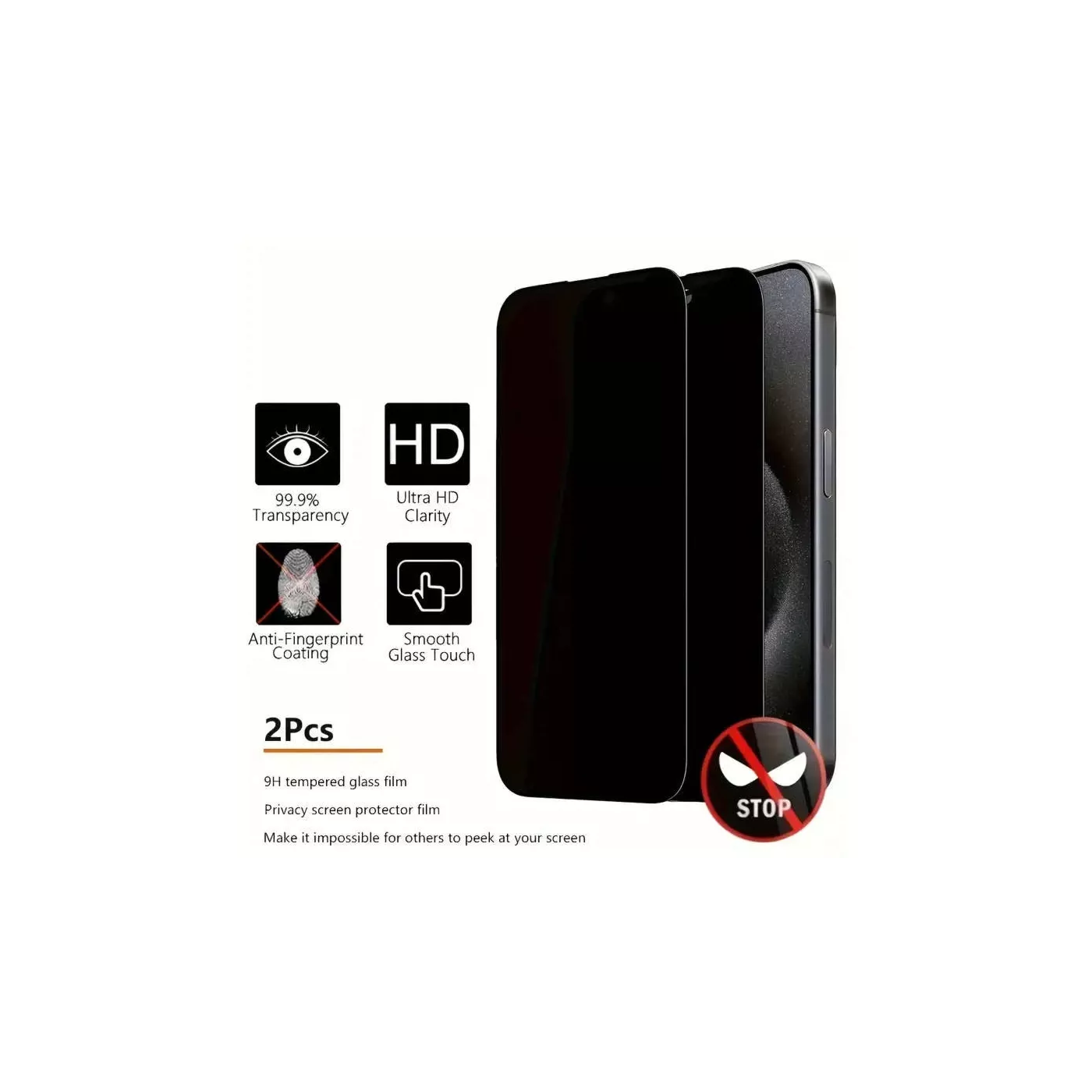 ElToro DS CF iPhone 16 Pro Screen Protector - Privacy