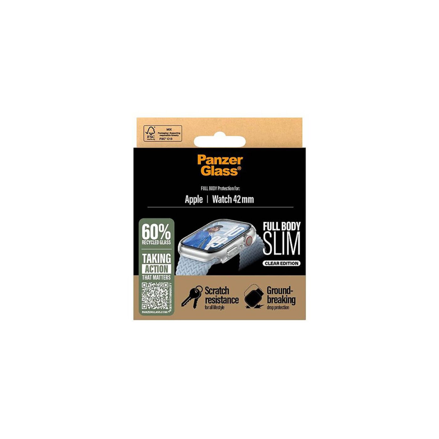 PanzerGlass Apple Watch Ultra Screen Protector - Clear