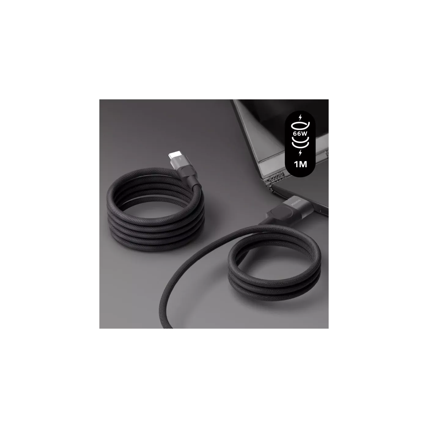 Momax MagLink 66W USB-A to USB-C Magnetic Cable (1m)