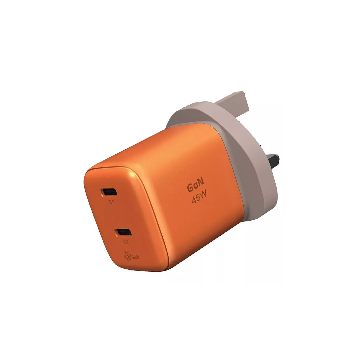 Momax 1-Charge 45W 2-Port GaN Charger (2× USB-C)