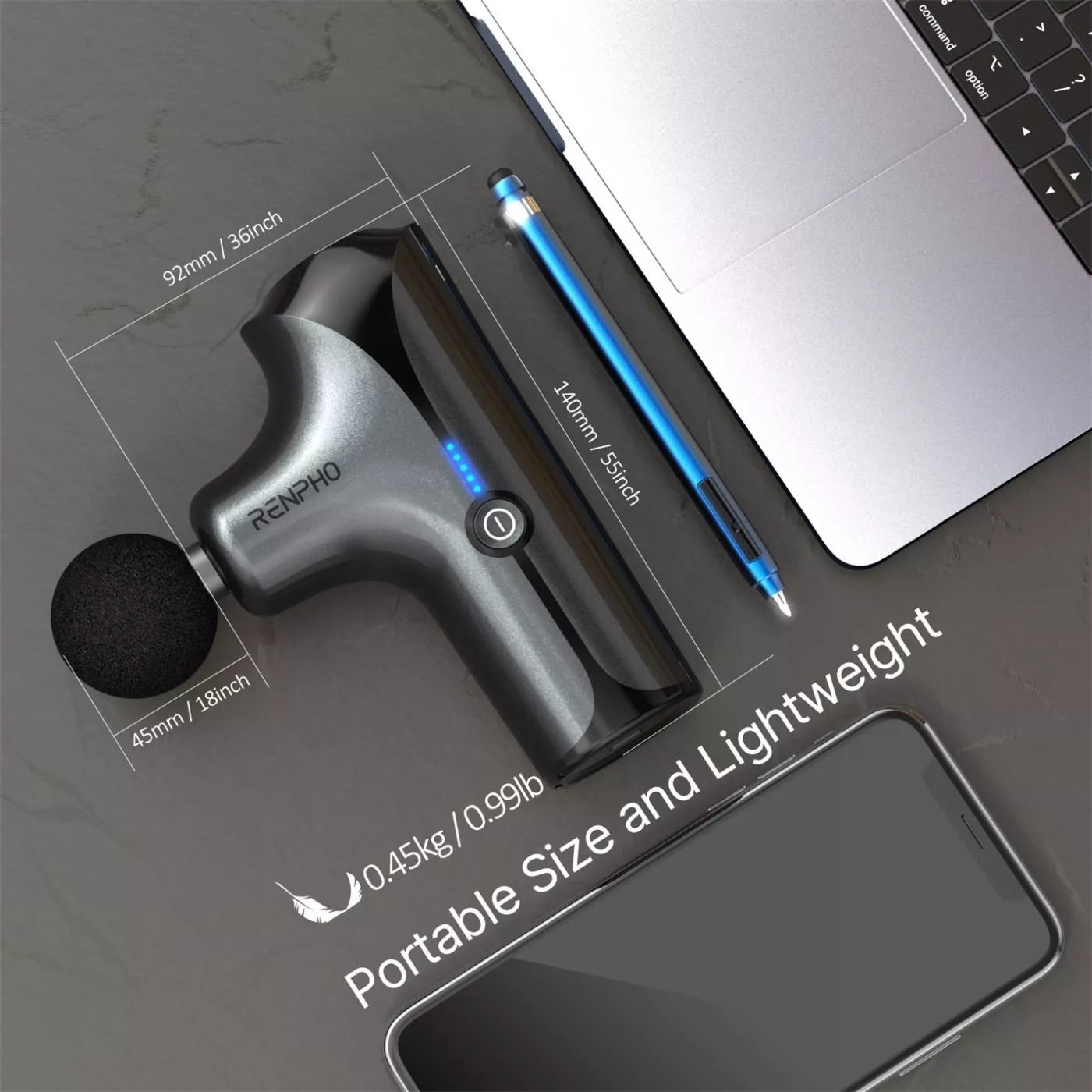 Renpho Mini Massage Gun - Black