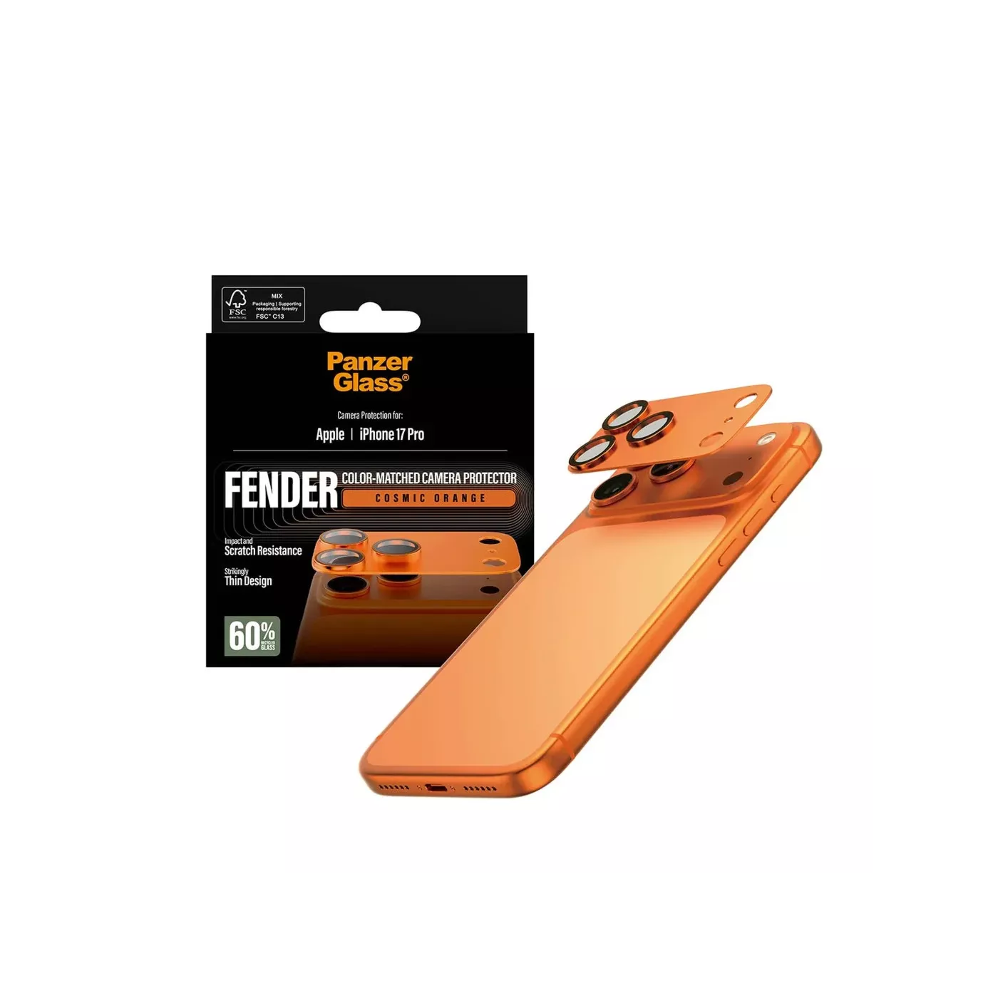 PanzerGlass Fender iPhone 17 Pro Lens Protector