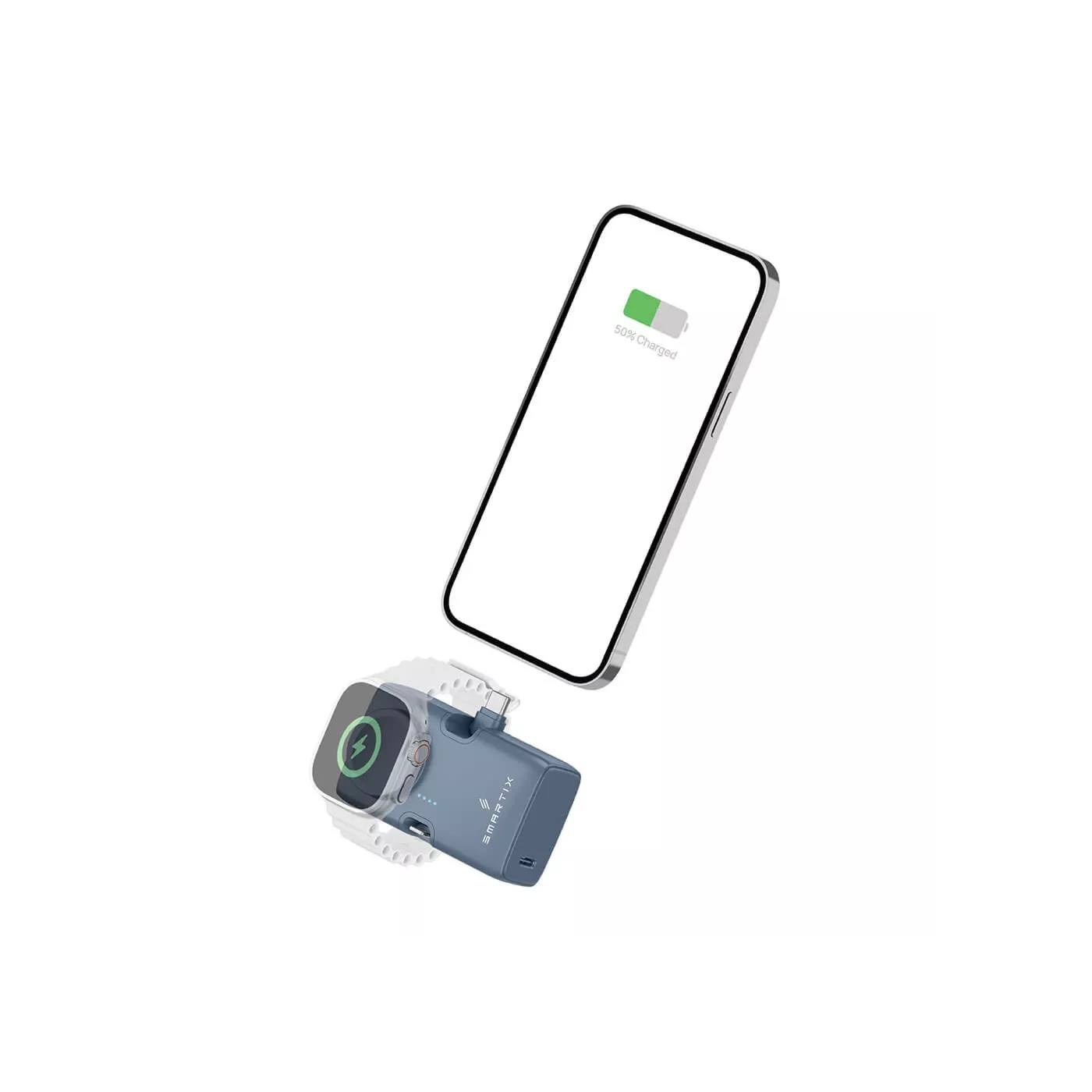 Smartix Premium 5K with Apple Watch Charger Power Bank - Blue