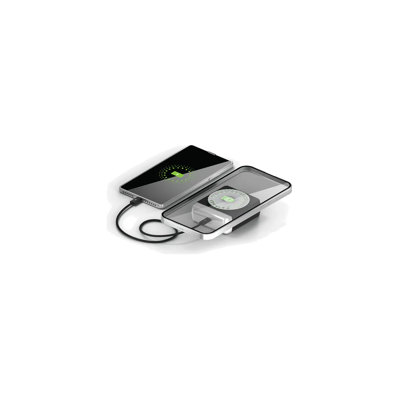 Smartix Premium Spark بطارية متنقلة مغناطيسية 10K - أبيض