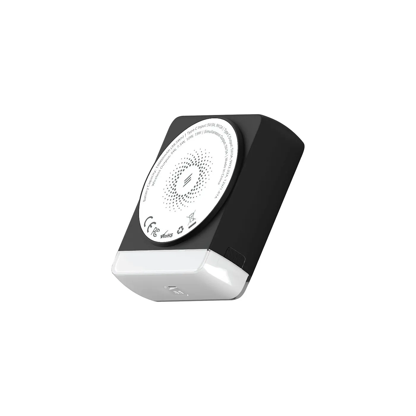 Smartix Premium Spark بطارية متنقلة مغناطيسية 10K - أبيض