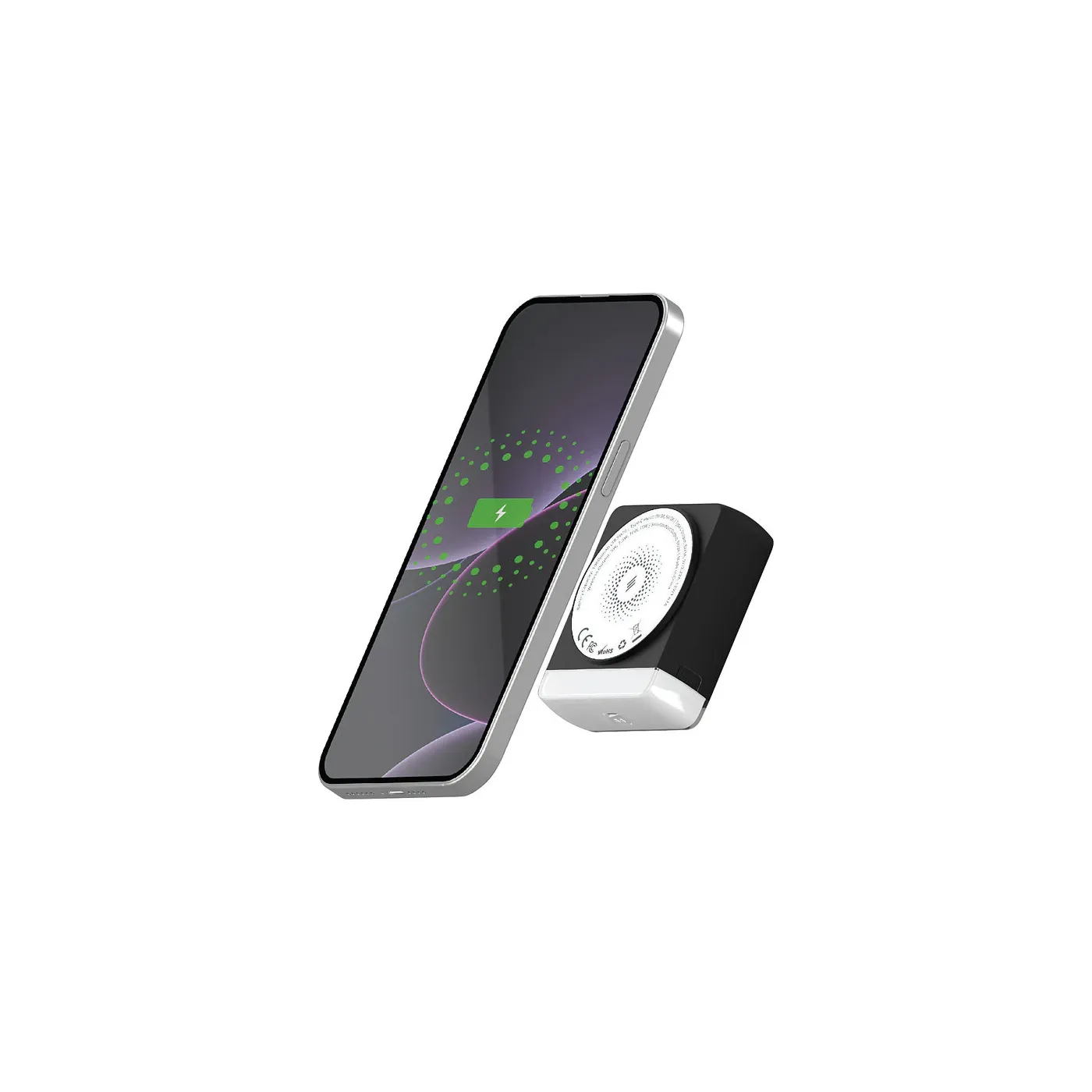 Smartix Premium Spark بطارية متنقلة مغناطيسية 10K - أبيض