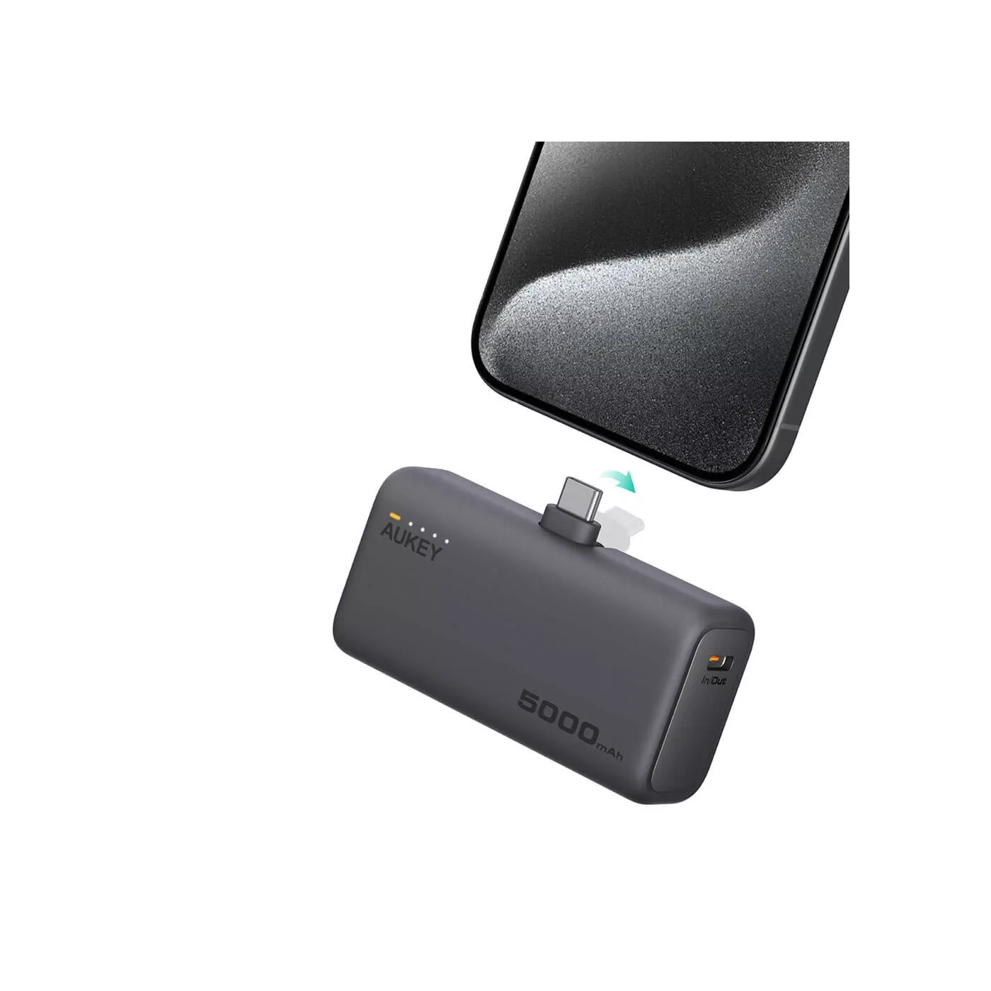 Aukey Spark 5K MagSafe Power Bank - Gray