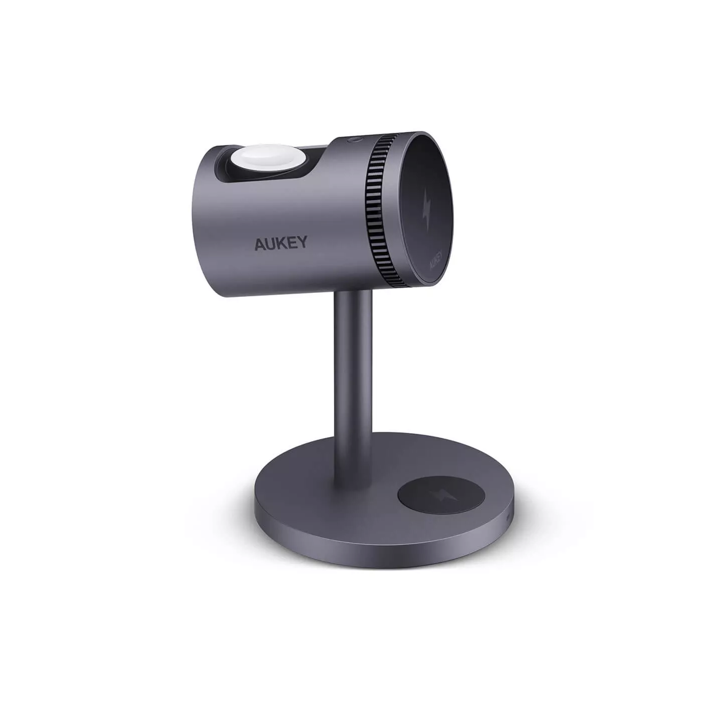 Aukey 3in1 Magnetic Charger with Cooling Fan - Gray
