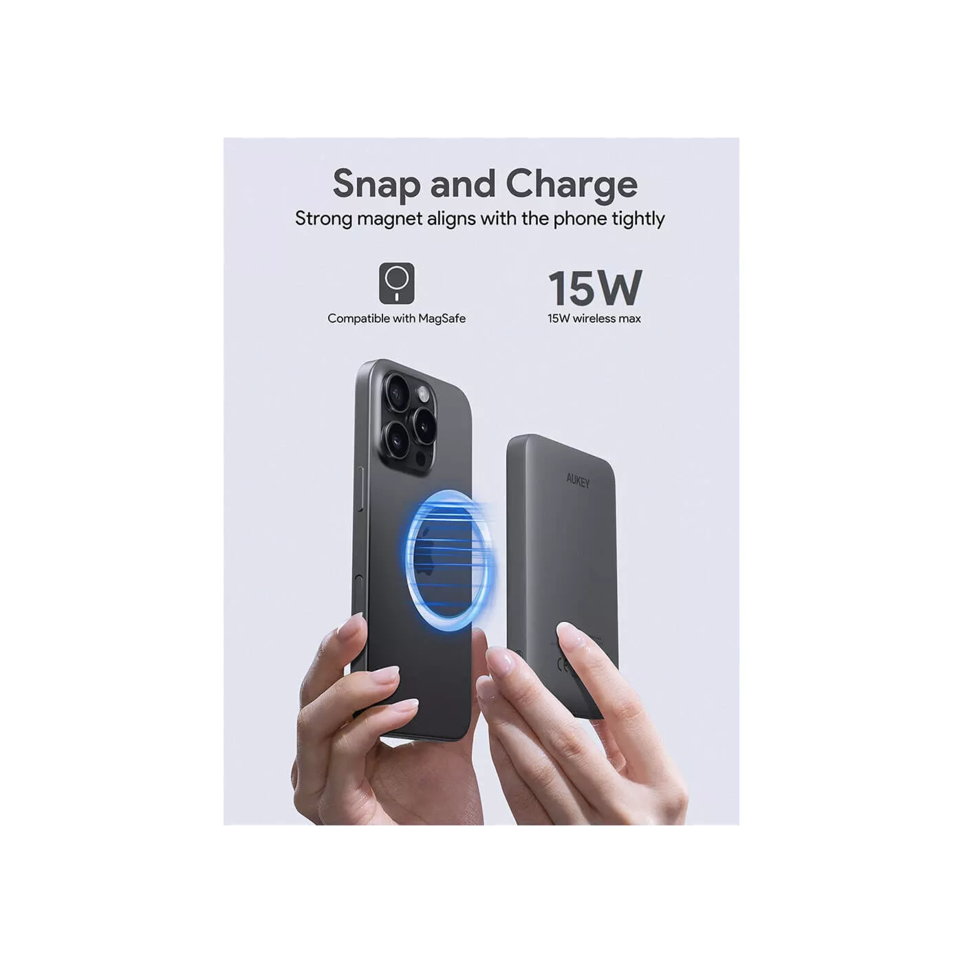 Aukey 20W 5K mAh Power Bank - Gray