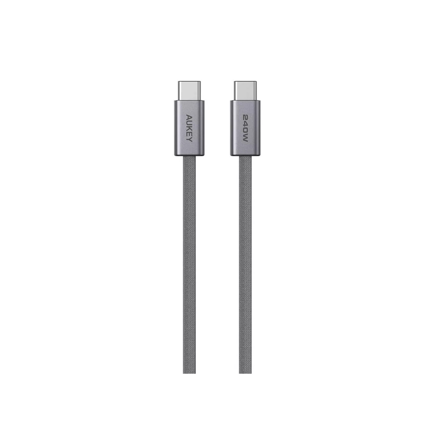 Aukey Circlet Braided USB-C to USB-C 240W (1m) Cable - Gray