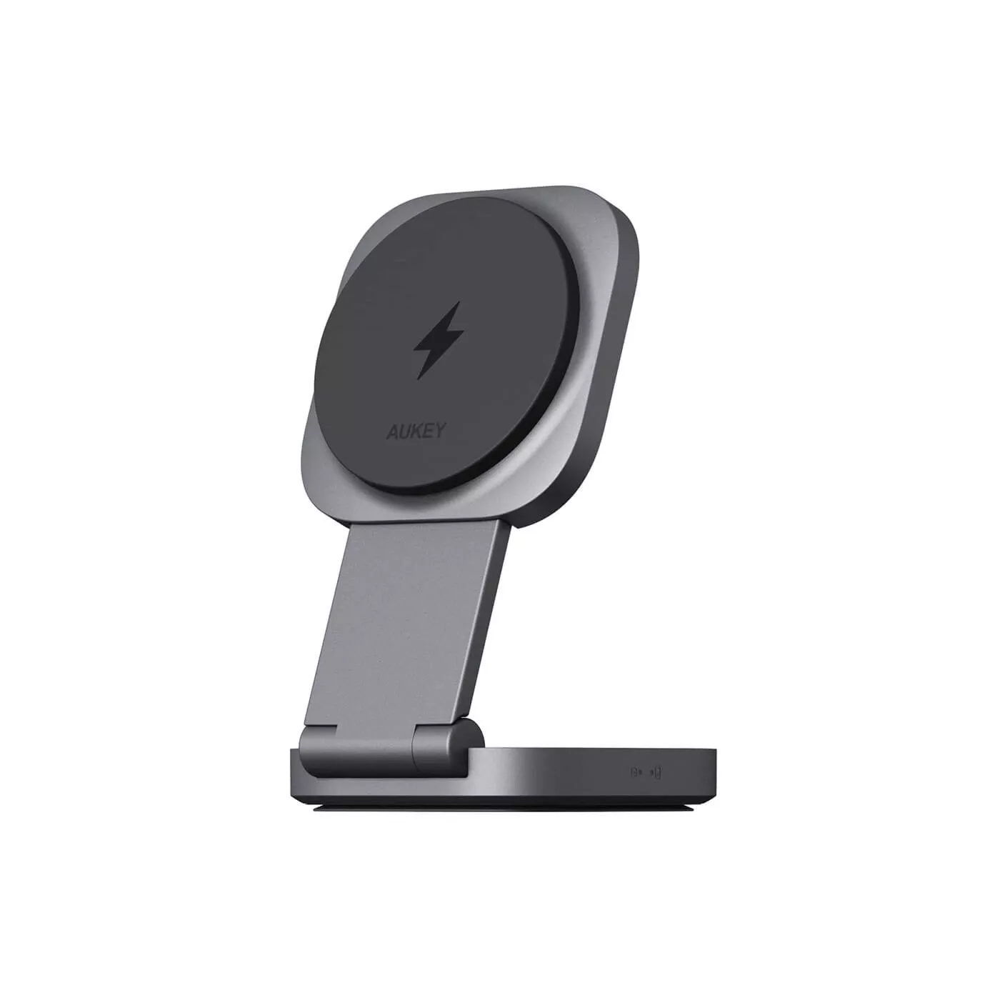 Aukey Magfusion Qi2 2in1 15W Foldable Charger - Gray