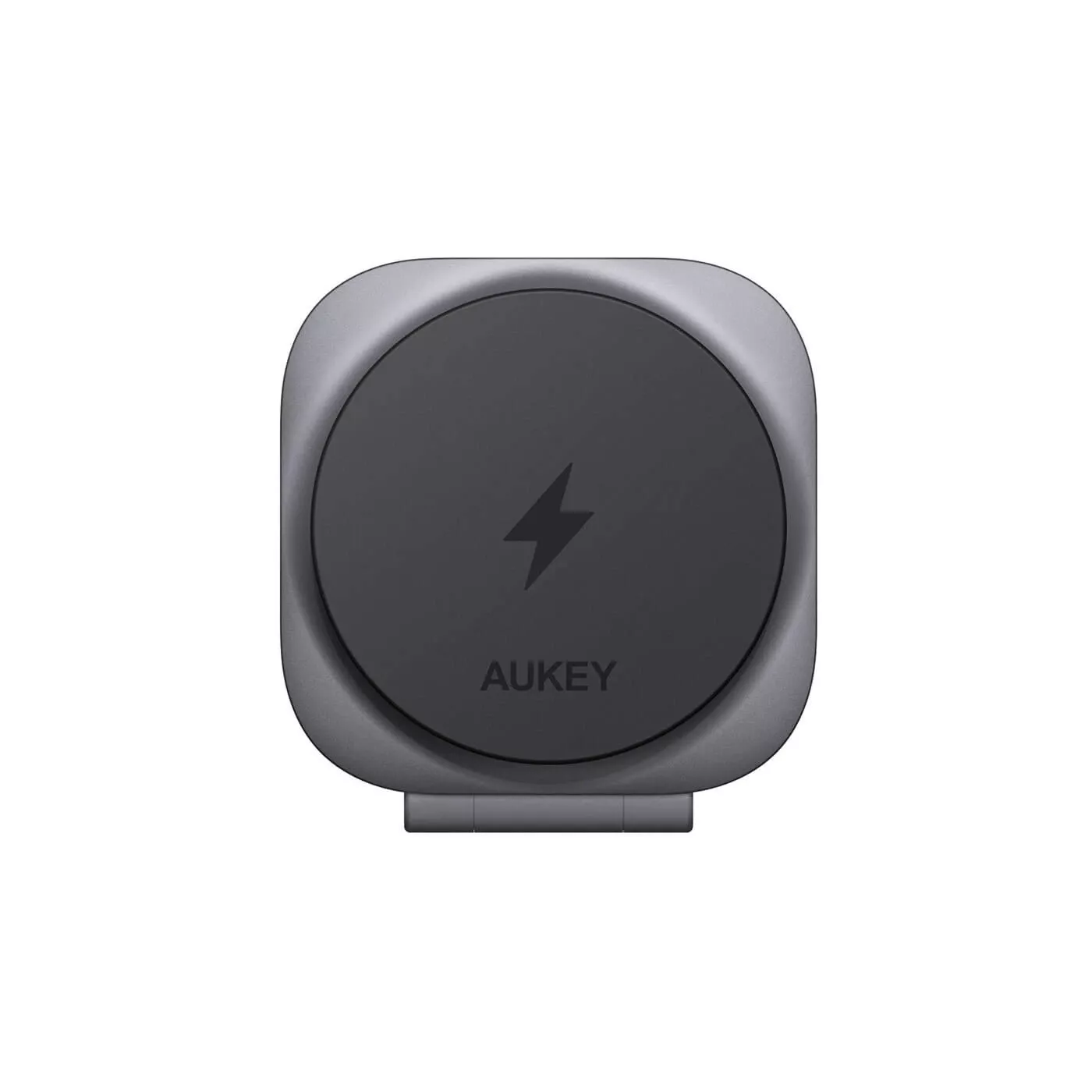Aukey Magfusion Qi2 2in1 15W Foldable Charger - Gray