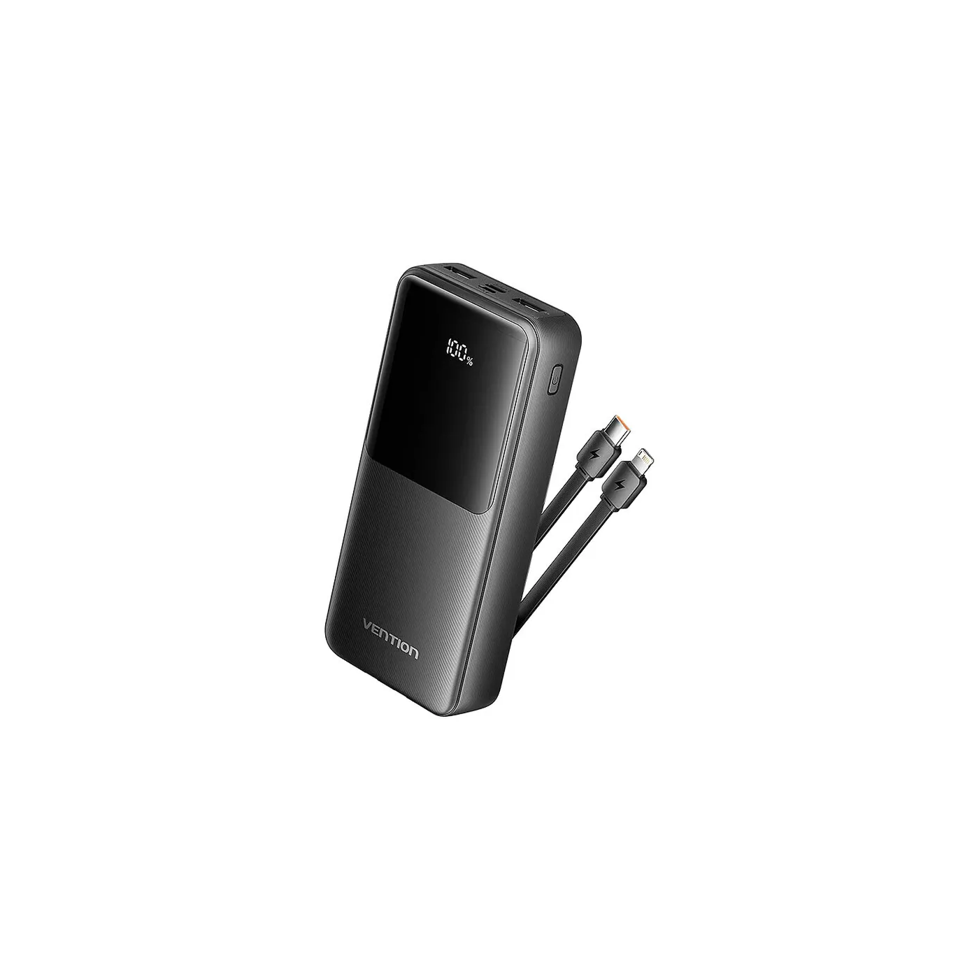 Vention 22.5W 20K Power Bank with Built-in USB-C & Lightning Cables | Gait