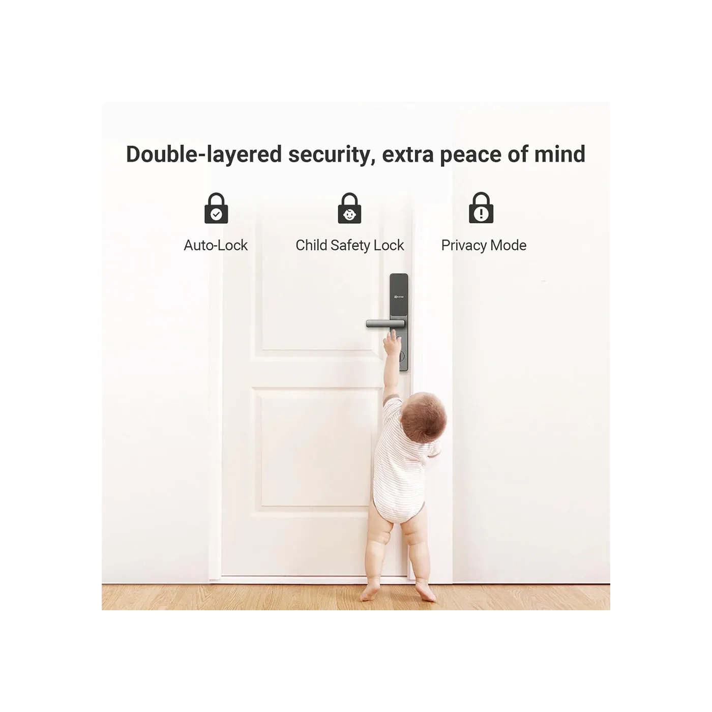 EZVIZ DL05 Smart Fingerprint Lock - Grey/Black