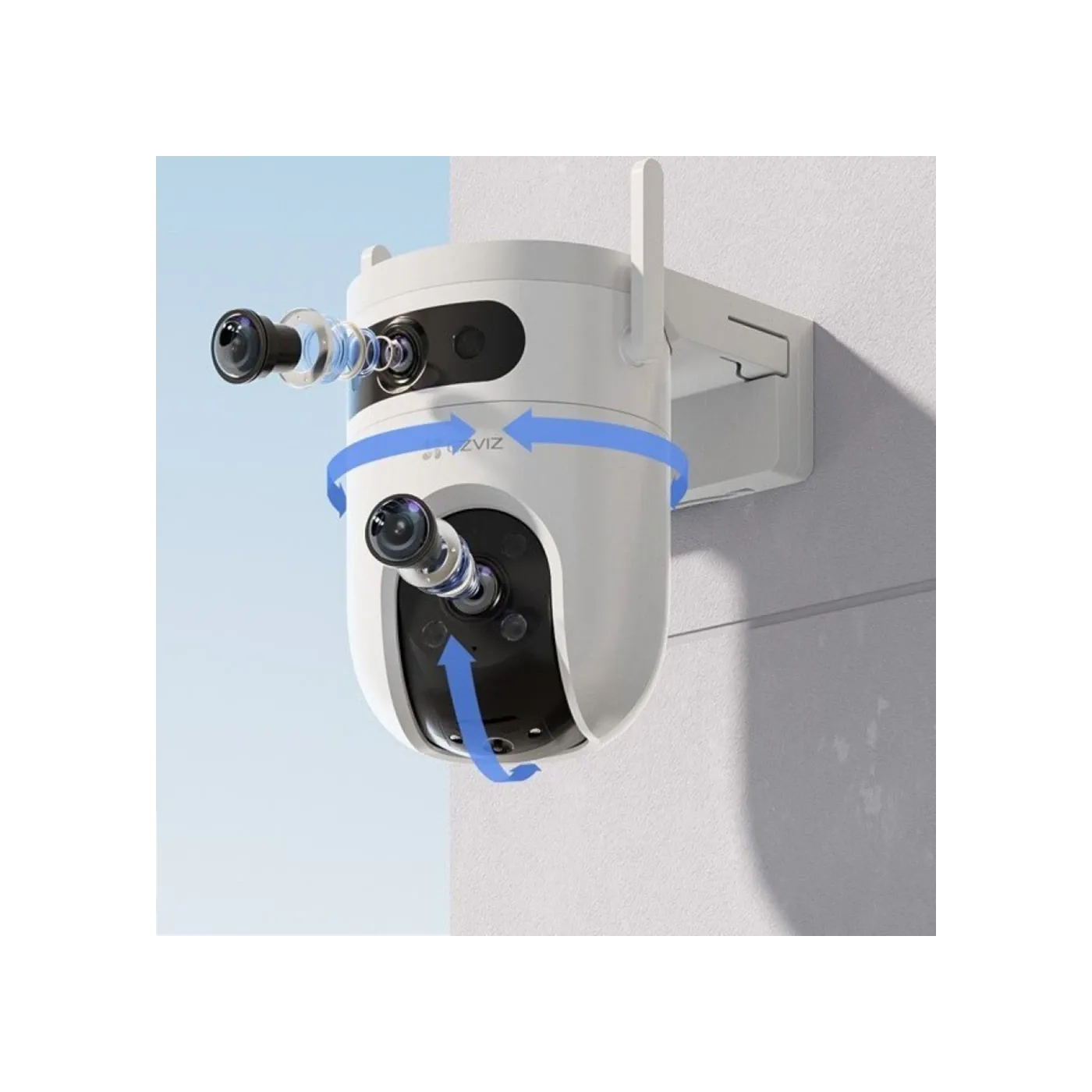 EZVIZ H9c 3K Dual-Lens Pan & Tilt Wi-Fi Camera - White