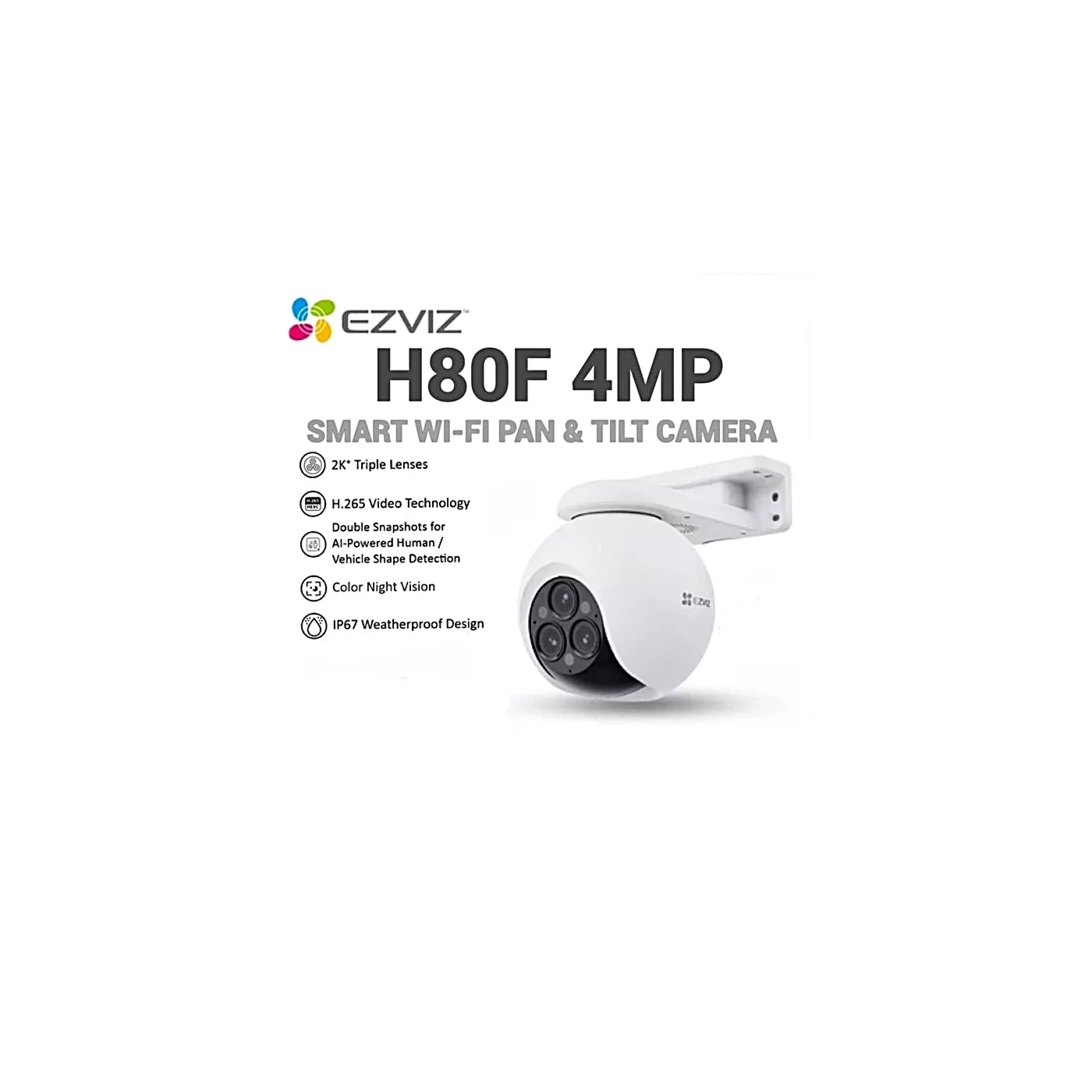 EZVIZ H80f Multi 2K+3 Triple-Lens Smart Home Wi-Fi Camera