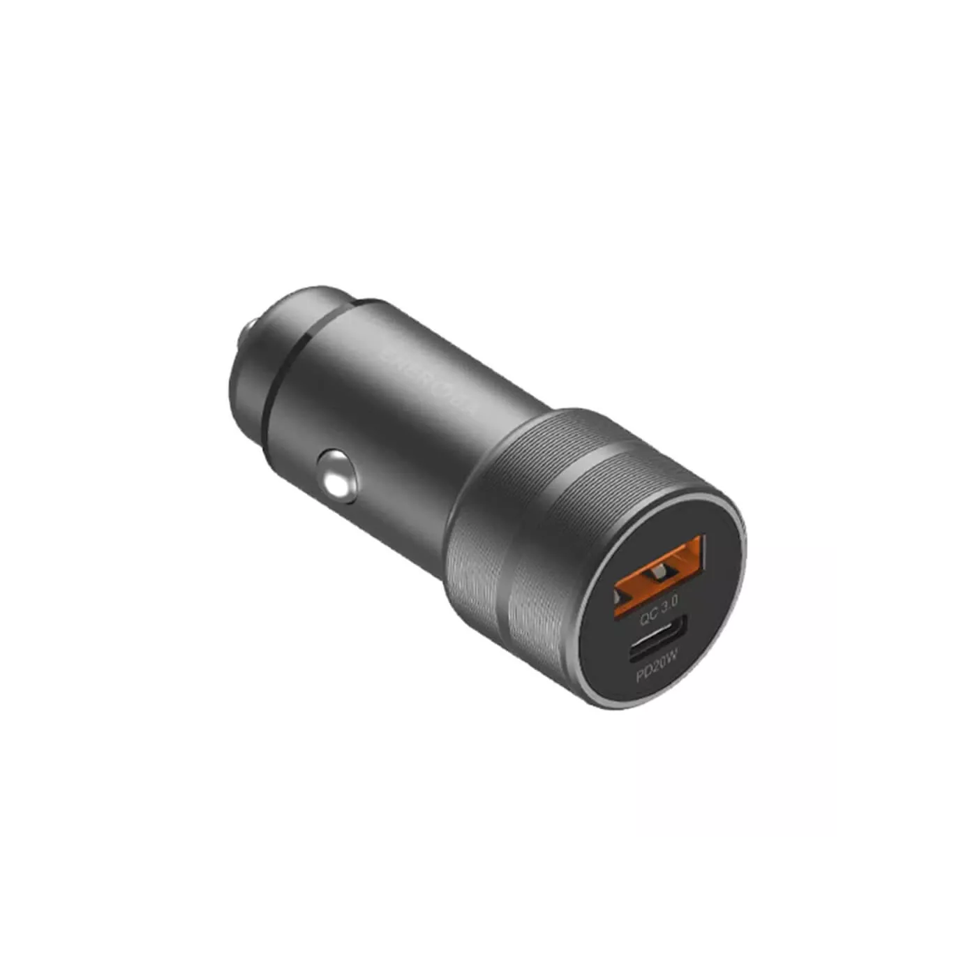 Energea AluDrive 2 38W USB-C PD20 USB-A Car Charger - Gunmetal