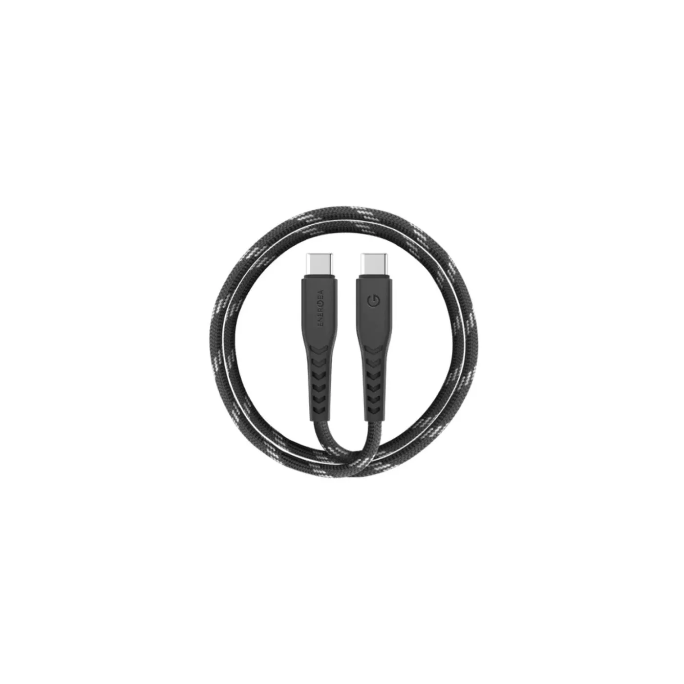 Energea Nyloflex USB-A to USB-C (1.5m) Universal Cable - Black