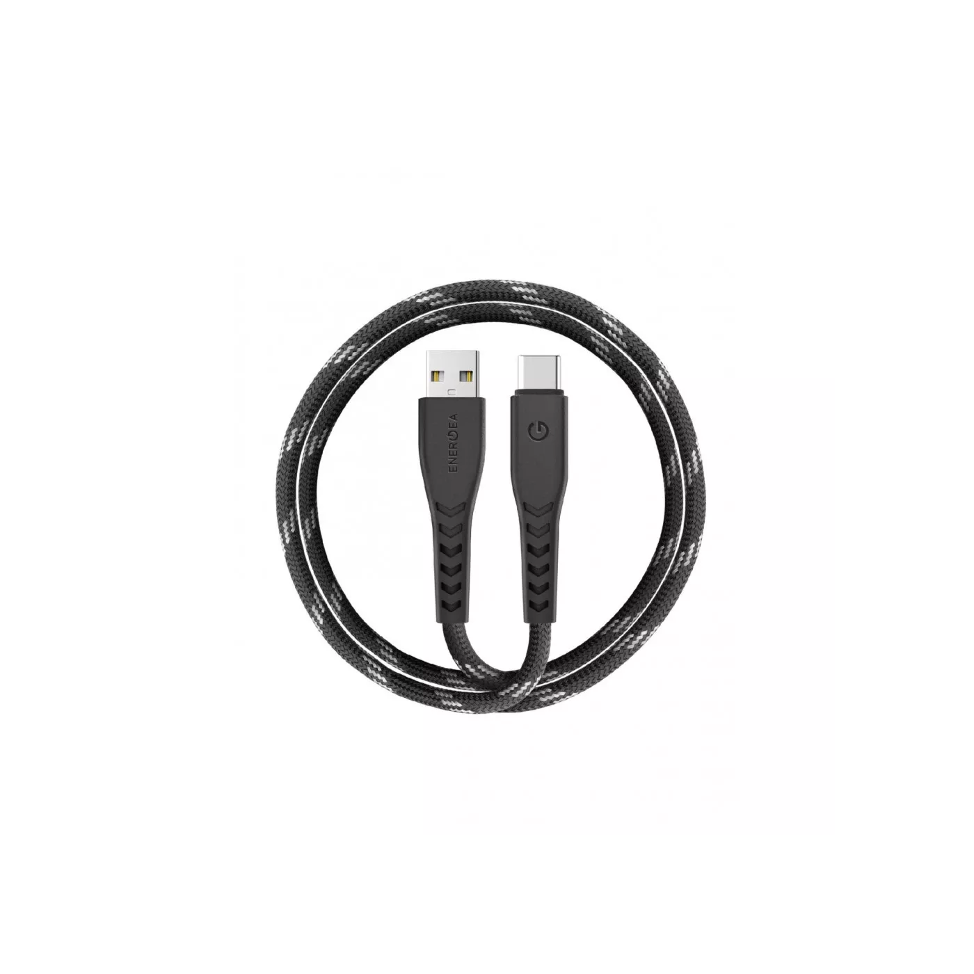 Energea Nyloflex USB-A to USB-C (1.5m) Universal Cable - Black