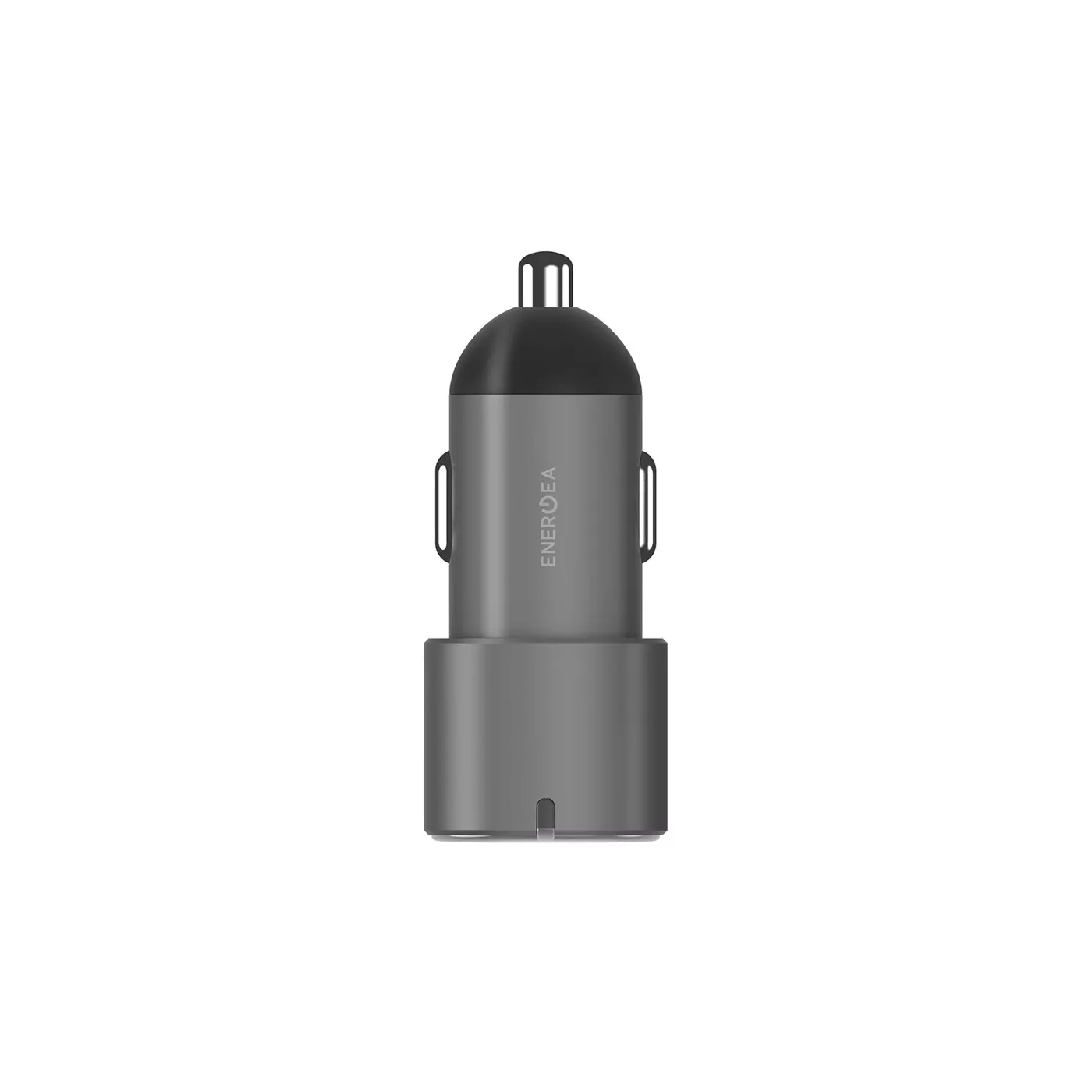 Energea AluDrive 66W Dual USB-C Car Charger - Gunmetal