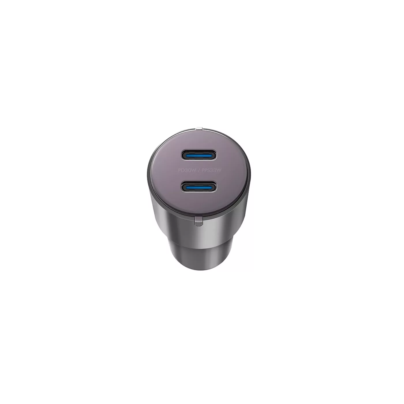 Energea AluDrive 66W Dual USB-C Car Charger - Gunmetal