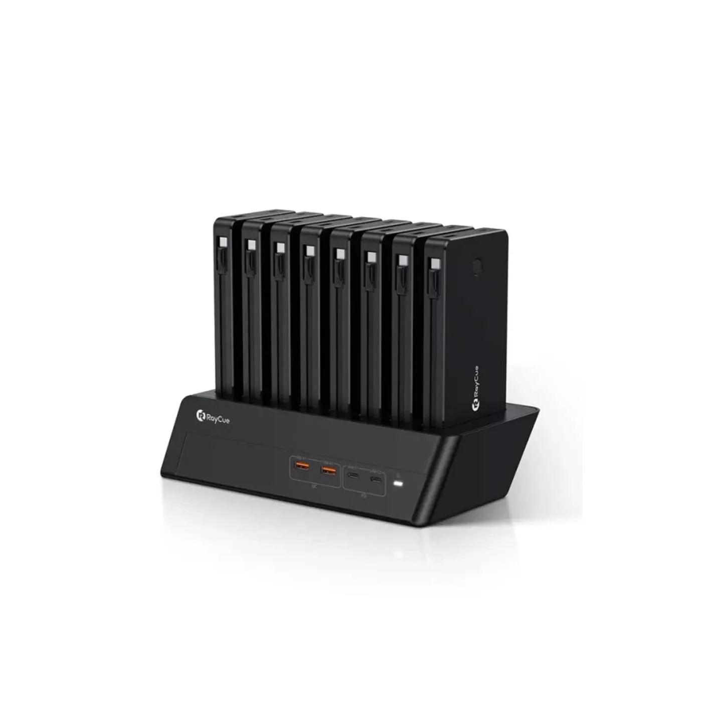 Raycue 8in1 10K Power Bank Station PD 20W UK - Black