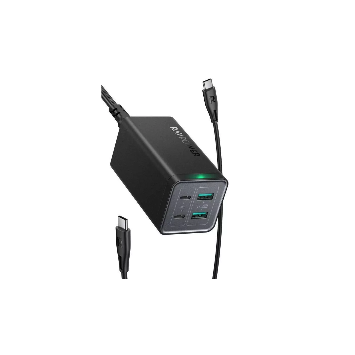 Ravpower PD 120W 4 Port 100W Cable Port Charger - Black