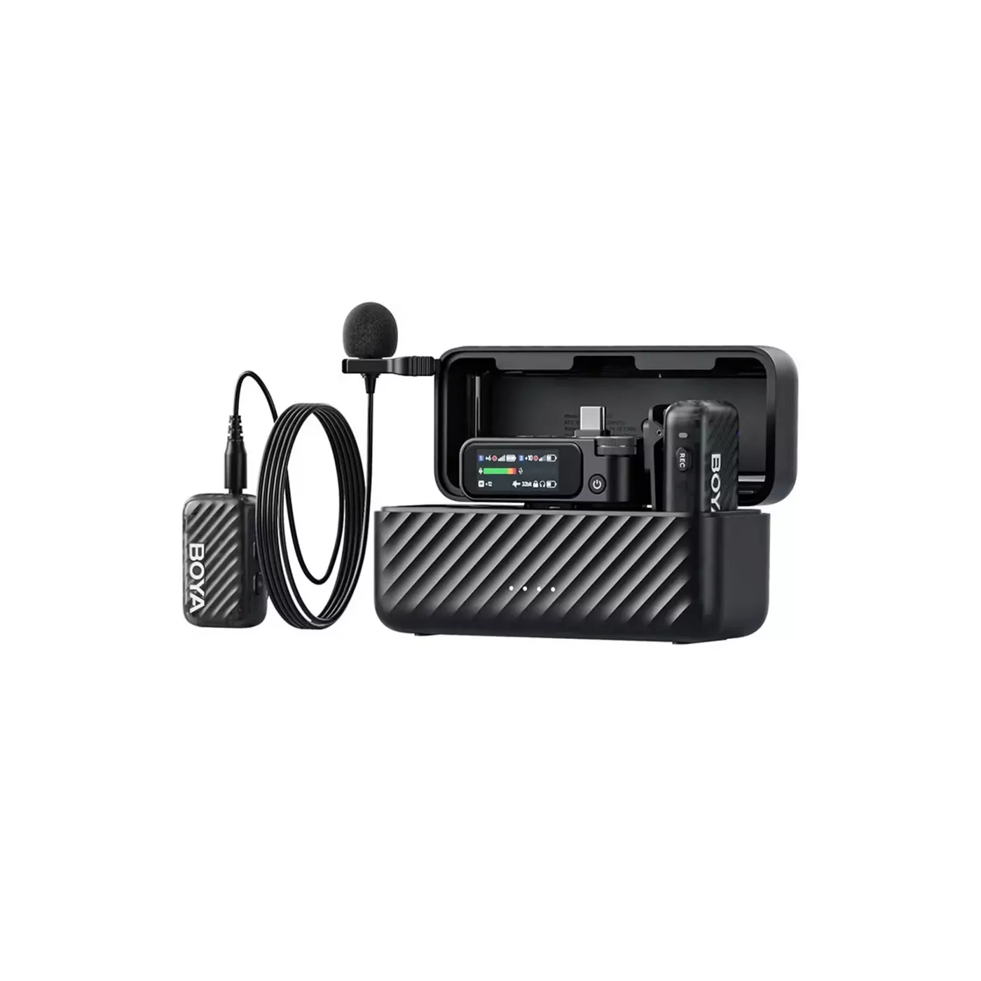 Boya Boyamic 2-01 2.4ghz, Ai Powered NC Mic - Black