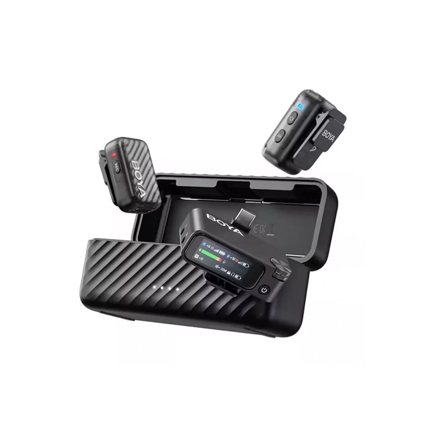 Boya Boyamic 2-01 2.4ghz, Ai Powered NC Mic - Black